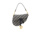 Christian Dior Oblique Saddle Bag Navy